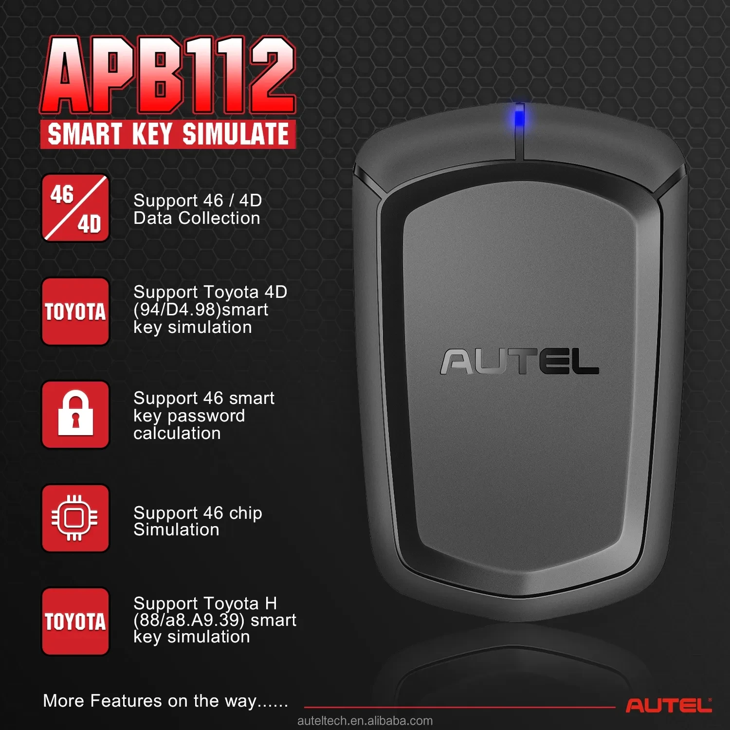  APB112 Smart Key Simulator 46 Chip Emulation IM508 IM608 Key Programmer G Box and Apb112 Support for Toyota4D Toyota H