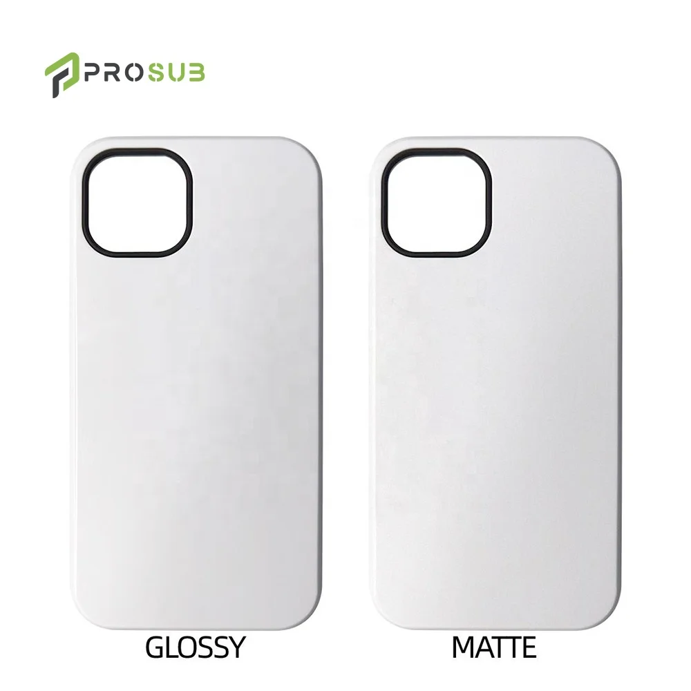 Prosub 3D Sublimation Blank Phone Case in TPU PC Tough Cell Phone Cases  Sublimation for Iphone 13 Pro Max Mobile Covers