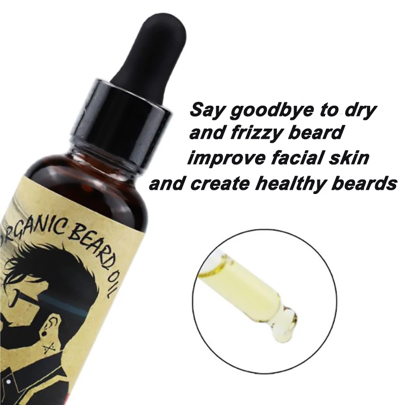 Прямая поставка с фабрики, лучший уход за бородой для мужчин, органическое натуральное масло для бороды для улучшения роста бороды