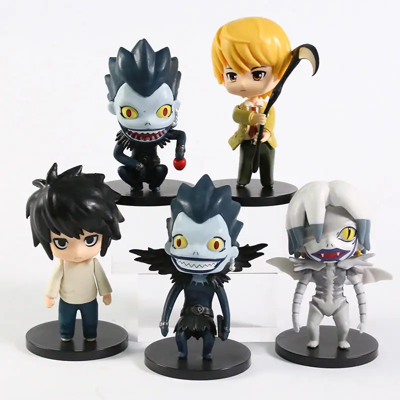 DEATH NOTE REAL FIGURE COLLECTION 5種セット 5PCS/SET Death Note Figure Toy - Cosplay Collection Model