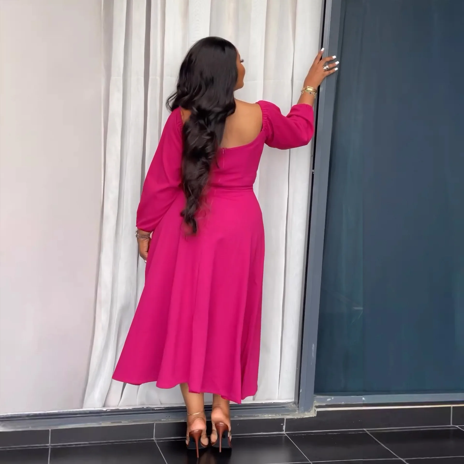 ladies autumn dresses Women Autumn Long Sleeve Evening Dresses Dress Ladies Tight Party Prom  Vestidos