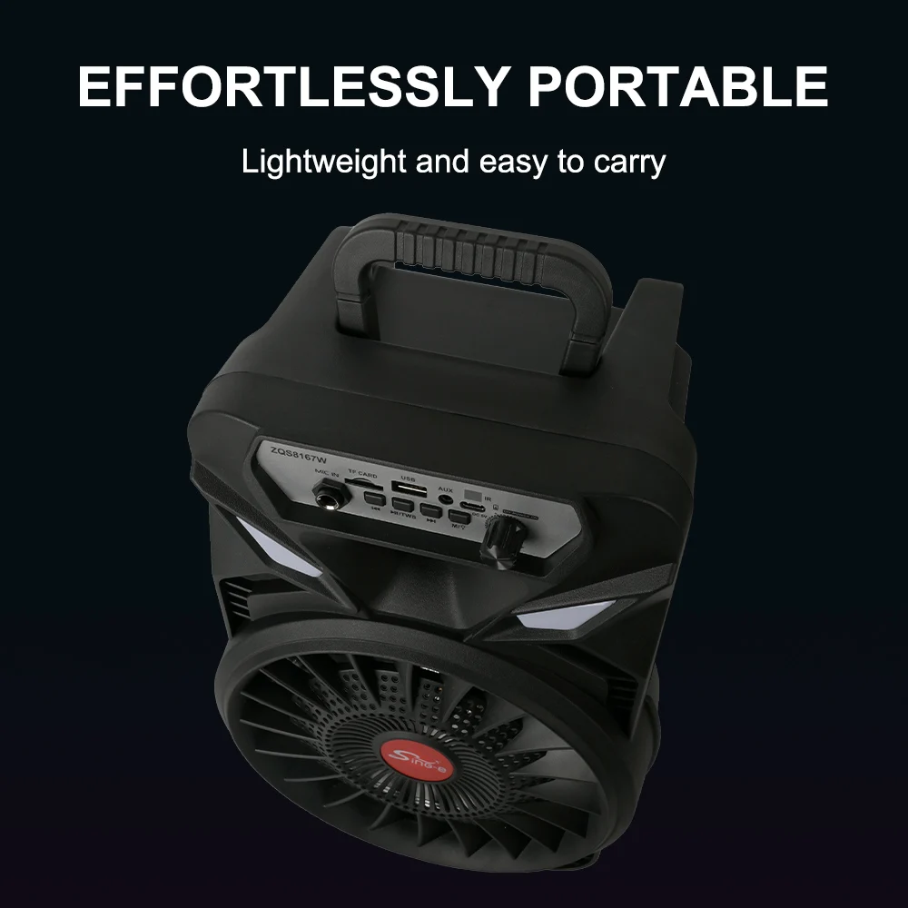 Sing-e ZQS 8166W Portable RGB Waterproof Karaoke Speaker