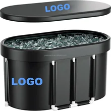 129Gal Ice Bath Tub for Athletes Cold Plunge With Ice Molds and Thermometer Portable for Gym Home Recovery Therapy