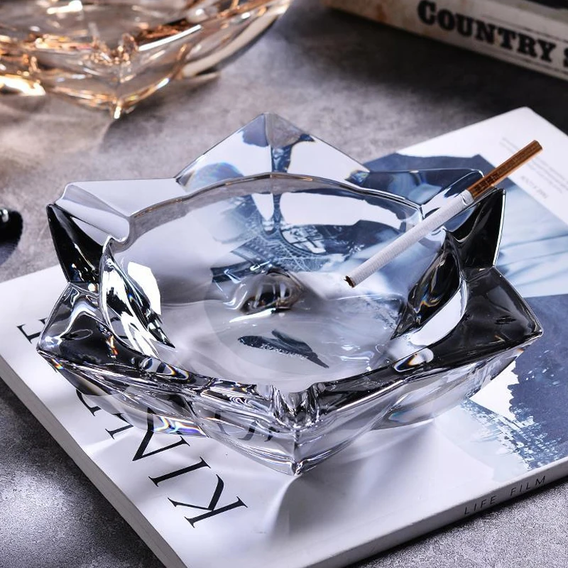 Оптовая продажа пепельница cohiba креативный шестиугольный дизайн Индивидуальный размер логотипа индивидуально упакованная цветная коробка