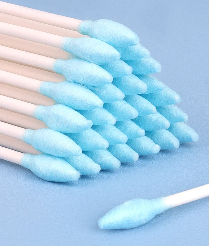 100pcs/lot Makeup Cotton Swabs Double Head Micro Wood Brushes Eyelash Extension Glue Removing