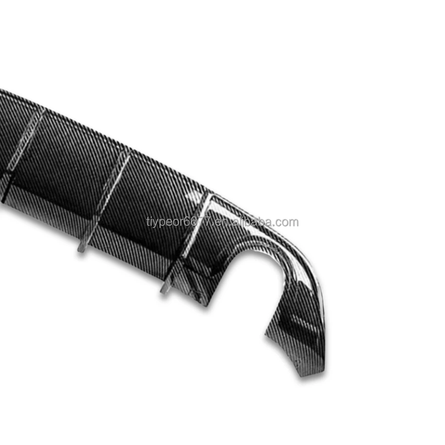 product rear diffuser splitter for dodge charger srt 2015   2022 rear bumper glossy black diffuser lip pp valance shark fin muscle car-5