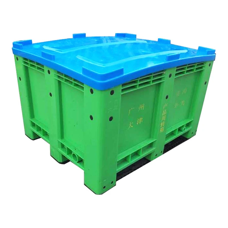 Heavy Duty Stackable Solid Plastic Pallet Boxes for Storage - China Pallet  Box, Pallet Bin
