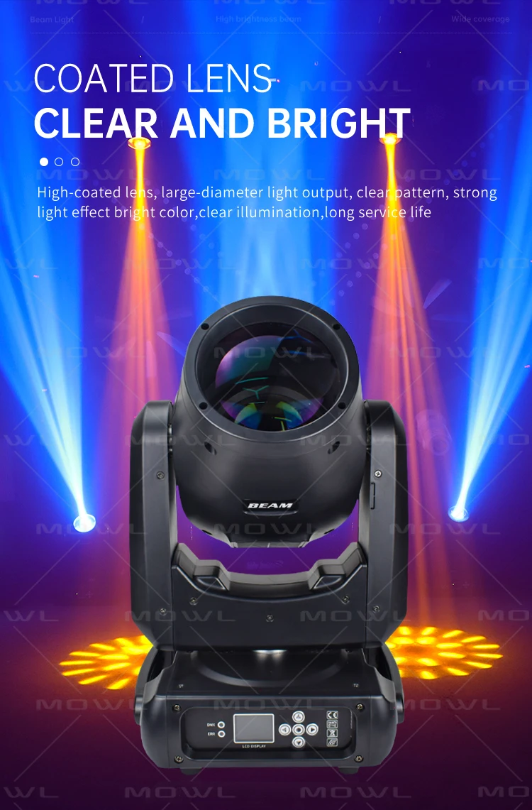 Mowl Professional Dj Stage Lights Dmx Small Mini Sharpy Beam 230w 7r