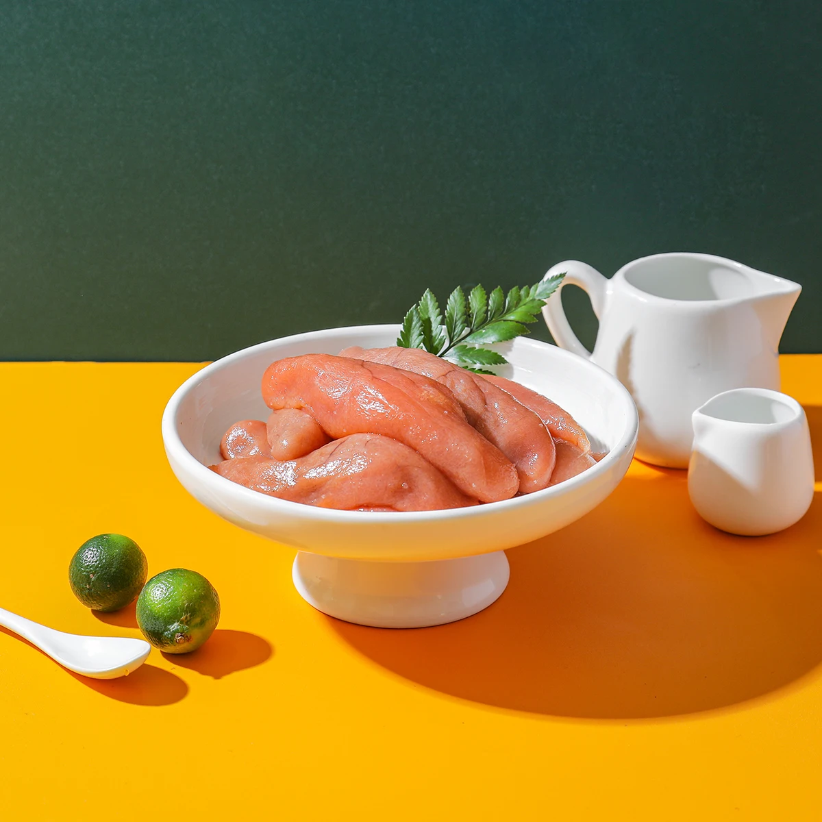 Spicy Alaska Pollock Roe Strips Omega-3 Source Sushi Roll Filling HACCP Compliant Wholesale Bulk Trade 1kg