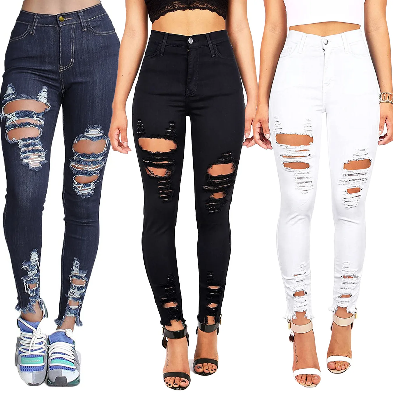 black distressed jeans juniors