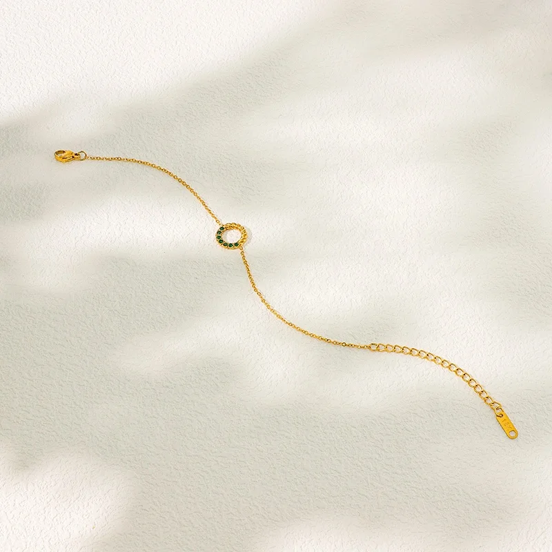COOL 2024 Non Tarnish Woman Titanium Best Friend Girls Love Friendship Tennis Gold Adjustable Bracelet