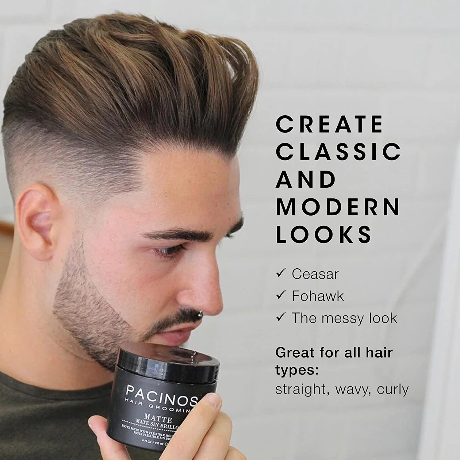Private Label Free Sample Hair Strong Hold Clay Cream Hair Style For Men -  Buy Pacinos' Pomade,New Hair Styles,Hair Pomade Product on 