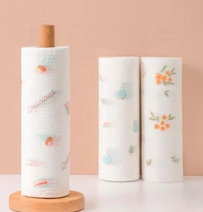 Polyester Disposable Cleaning Cloth Non-Woven Eco-Friendly Dish Towel Absorbent Kitchen Paper Dry Wipes Car Wash Free