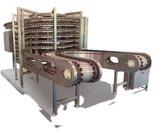 Twin-screw spiral rapid IQF blast freezer for dumpling core assembly, including motor and pump basic freezing equipment