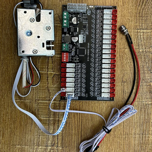 Upus Rs485 Communication Protocol Electromagnetic Lock 25CH Controller Smart Locker Lock Control Board Vending Machine Board