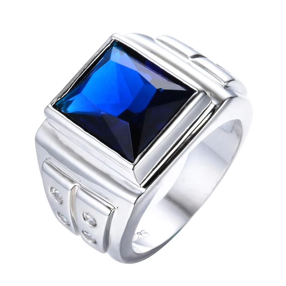 酷金男士戒指珠宝手指环生日礼物永恒戒指cz