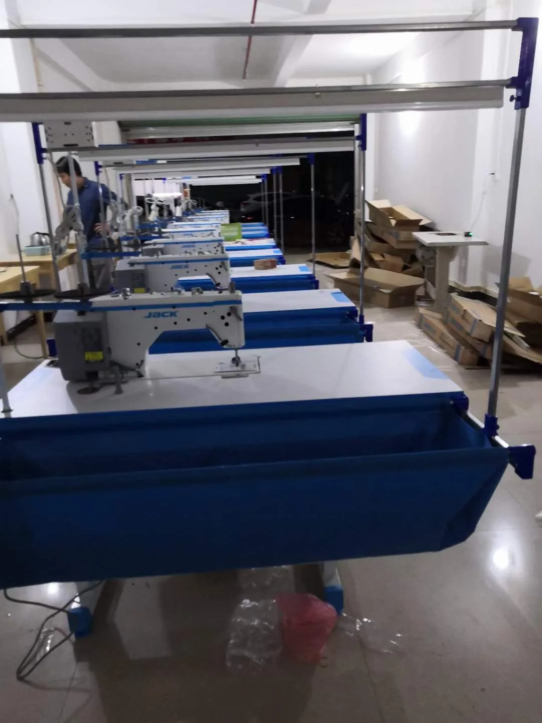 Jack A4B Single Needle Direct Drive Automatic Industrial Lockstitch Sewing Machines Computerized