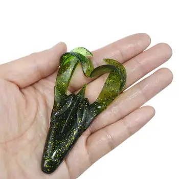 Cheery 15.5g Soft PVC Silicone Frog Lure 90mm Top Water Fishing Bait Artificial Plastic for Marlin 2pcs Per Pack for River – Soft Lure – view 4