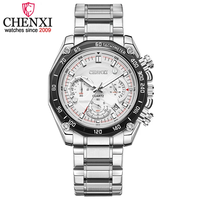 CHENXI 929 Men's Quartz Movement Watch - Stainless Steel Luxury