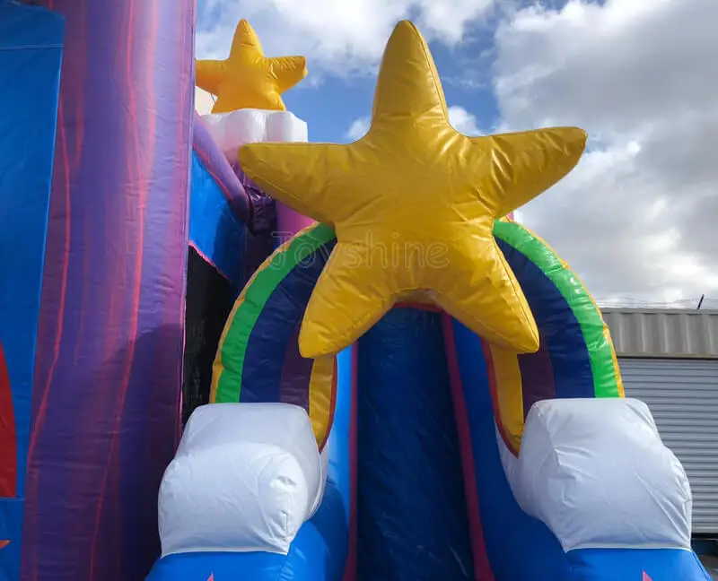 Rainbow Unicorn Theme Inflatable Fun Jump Bounce House Jumpy Castle for Kids