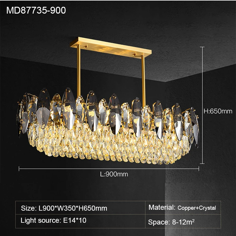 MEEROSEE Lamps Home Decor Luxury Bedroom Room Bedroom Indoor Pendant Led Light Modern Chandeliers Pendant Lights MD87735