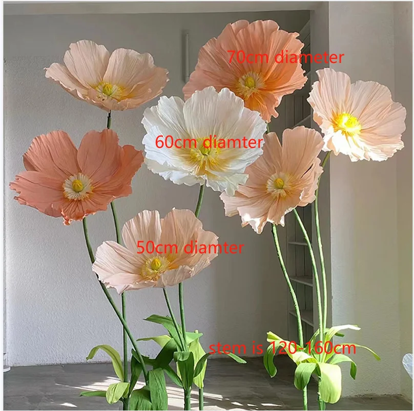 Dbf001 Wholesale Wedding White Giant Flower Decoration Giant