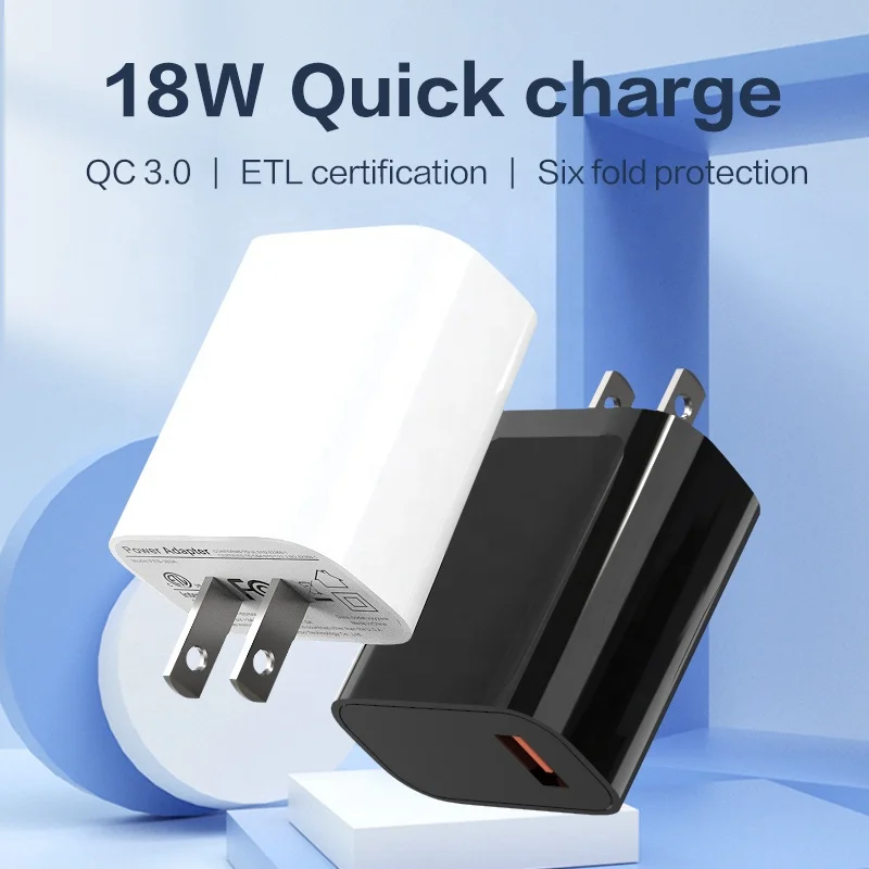 2024 Factory Price US Plug 5V3A Charging Block FCC ETL USB a Charger Adapter for iPhone Charger