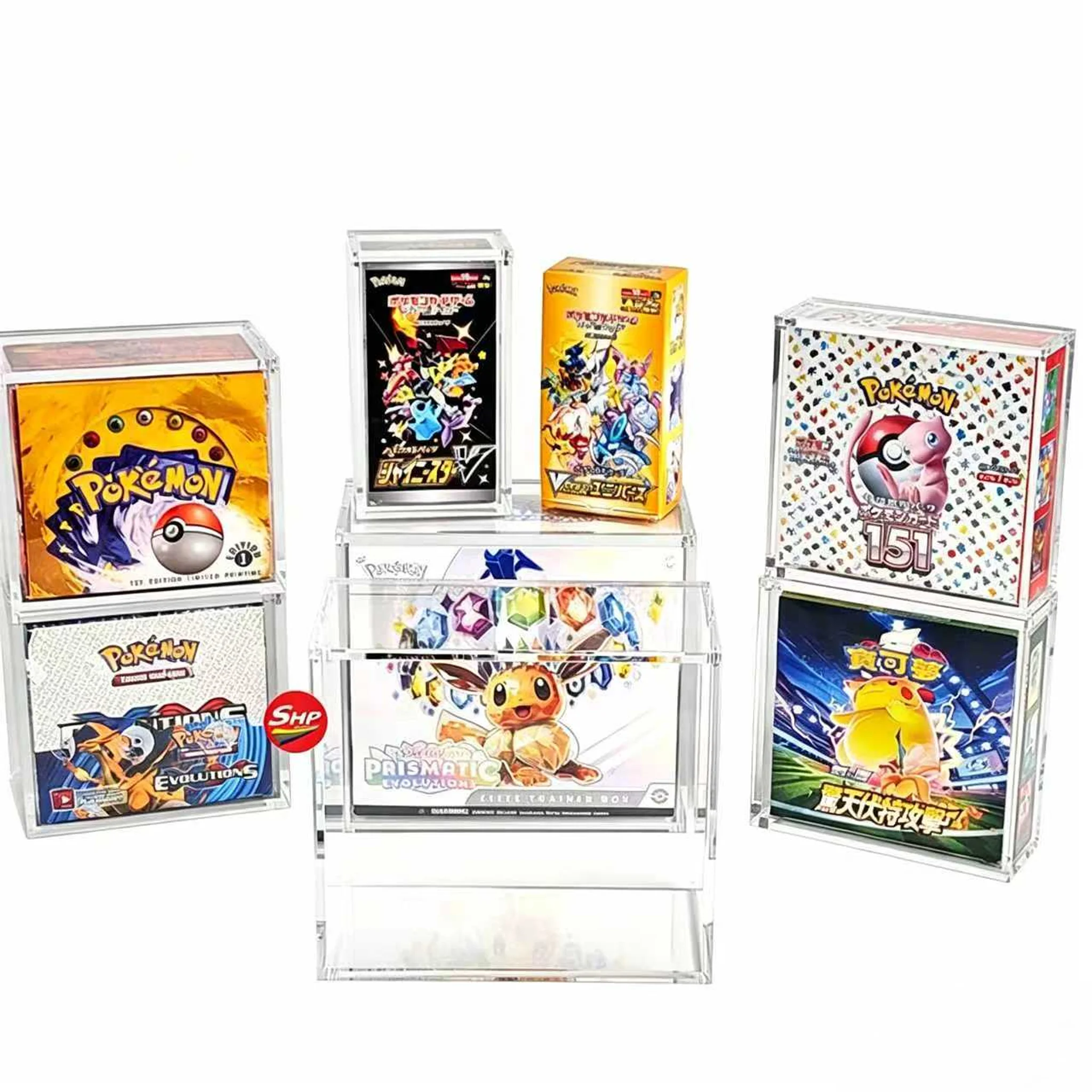 Acrylic Pokem 151 Elite Trainer Box ETB UPC Display Case for MTG TCG Ultra Premium Collection Japan Booster Box Case Acrylic Pokem 151 Elite Trainer Box ETB UPC Display Case for MTG TCG Ultra Premium Collection Japan Booster Box Case