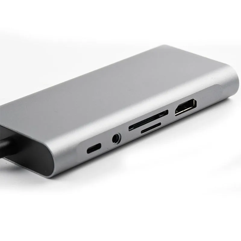 New Design Usb c Hub 10-in-1 Type c Hub USBC Hub Multiport Adapter for Mac Smart Phones with Ethernet