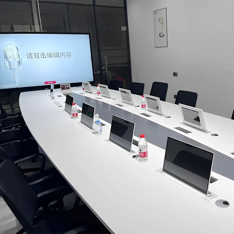 Моторизованный механизм подъема телевизора со скрытым столом максимальная наклона 60 градусов Аудиовизуальный проект и система конференций 8 кг Blueshark