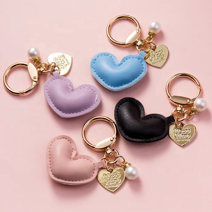 Portachiavi In Legno A Forma Di Cuore Con 4 Strati Colore – Elegante E Originale, Fatto A Mano Da H-Customs