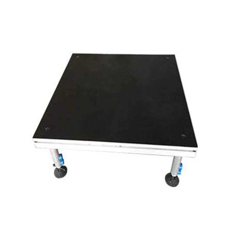 4' X 4' Portable Stage Platform Modular System With Height Adjustable Riser (24" - 39")