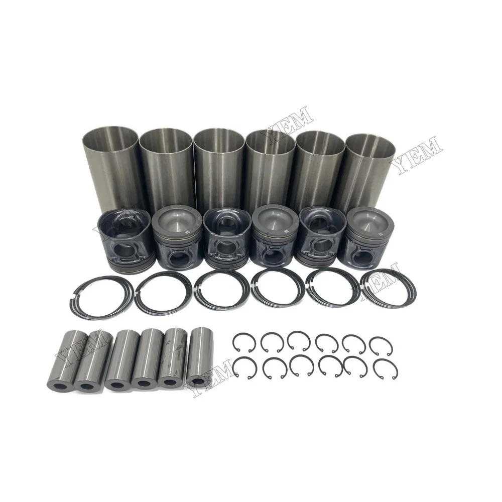 Cylinder Liner Kit Compatible for Caterpillar C6.6 Industrial Engine Parts 6