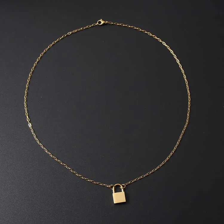 Lock Pendant Necklace
