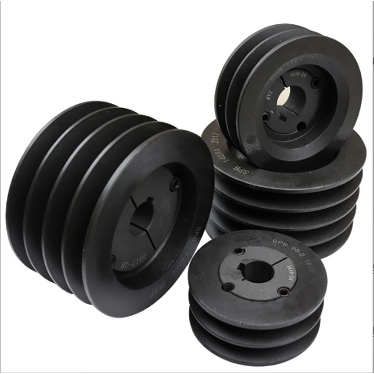 Multi Groove Poly V Belt Pulley 6-20 Grooves OEM Support