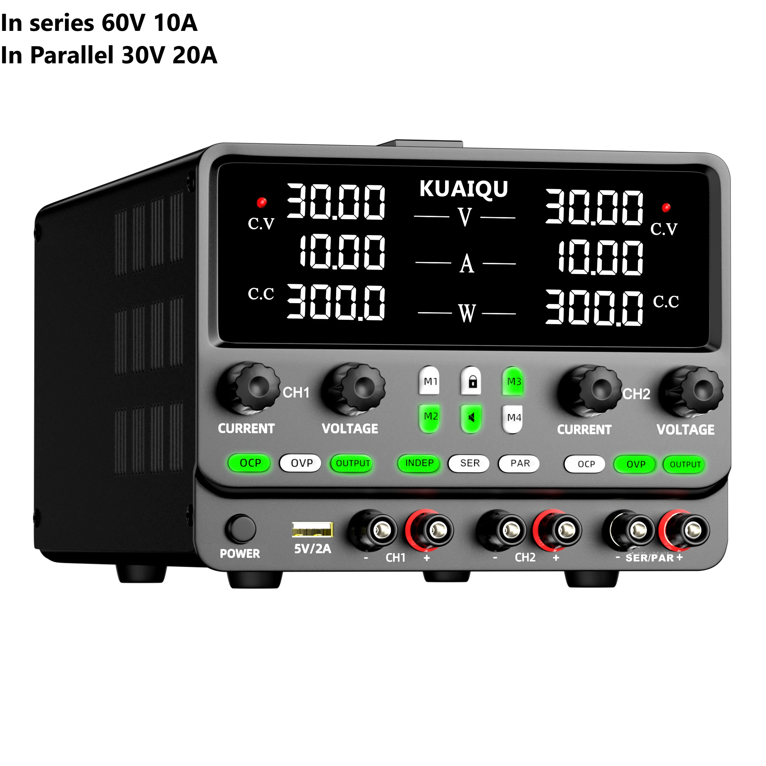 SPPS3010-2KD Dual Channel Power Supply - 30V 10A & 60V 10A