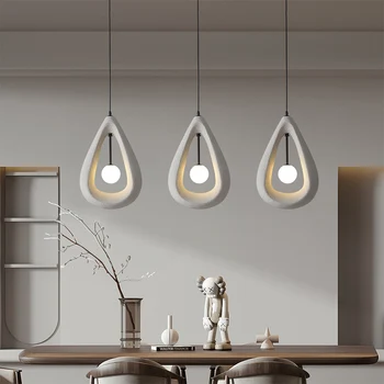 Wabi-sabi style retro bar drop pendant lights 2023 new dining room pendant lamp simple modern bedside lamps and lanterns