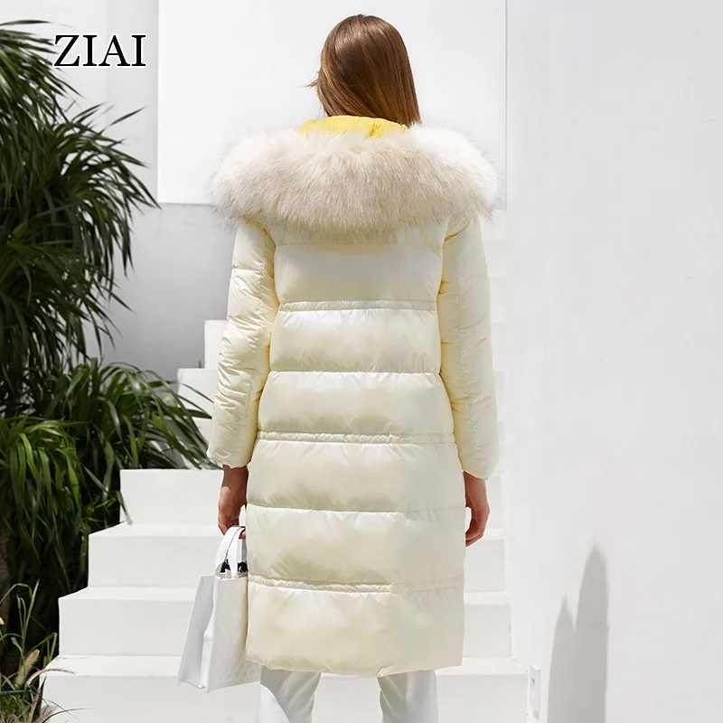 New Winter Long Big Fur Collar Jacket Stitching Fashion Thick Coat Can Be  Worn at Minus 20 Degrees Winter Clothes for Women