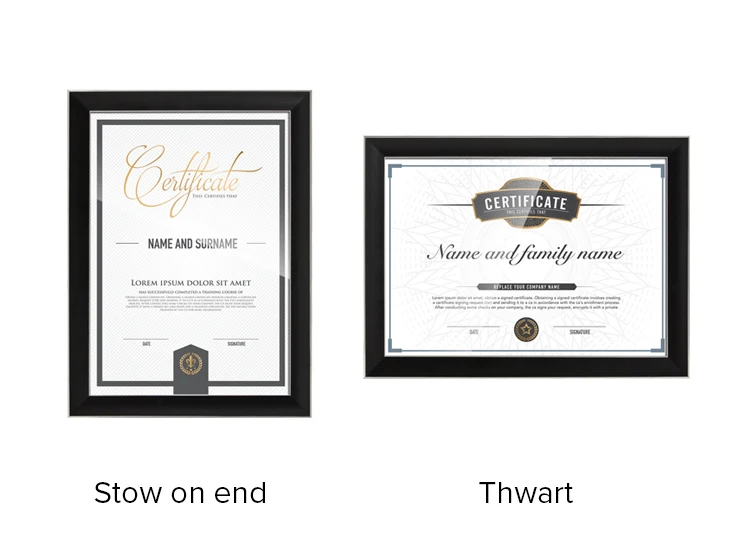 High Quality Craft Frame A4 Certificate Diploma Frame And Desktop