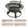 Black Rotating doublelayer barbecue 81 diamond shaped smalll