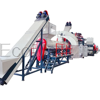 PP PE PET Film Bottle Woven Bag Waste Crusher Factory Good Product Plastic Recommend China Pet Recycling Machines Double Shaft