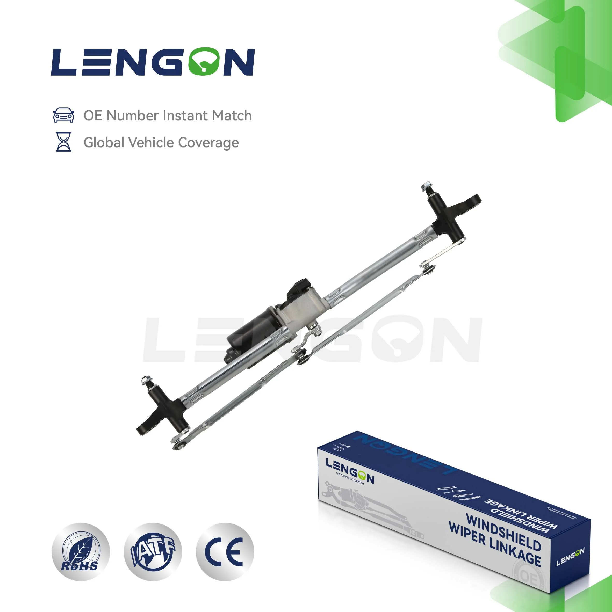 Lengun Wiper Linkage Assembly Auto Wiper Motor for Fiat Punto Motor Windshield Wiper Linkage System 64012001010 2190085