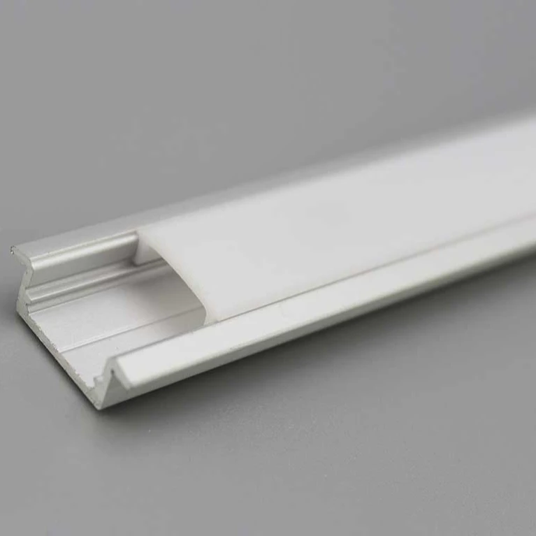 6063 T5 series Anodized Aluminum Inline Alu 8 Recessed Mounting LED Aluminum Profile