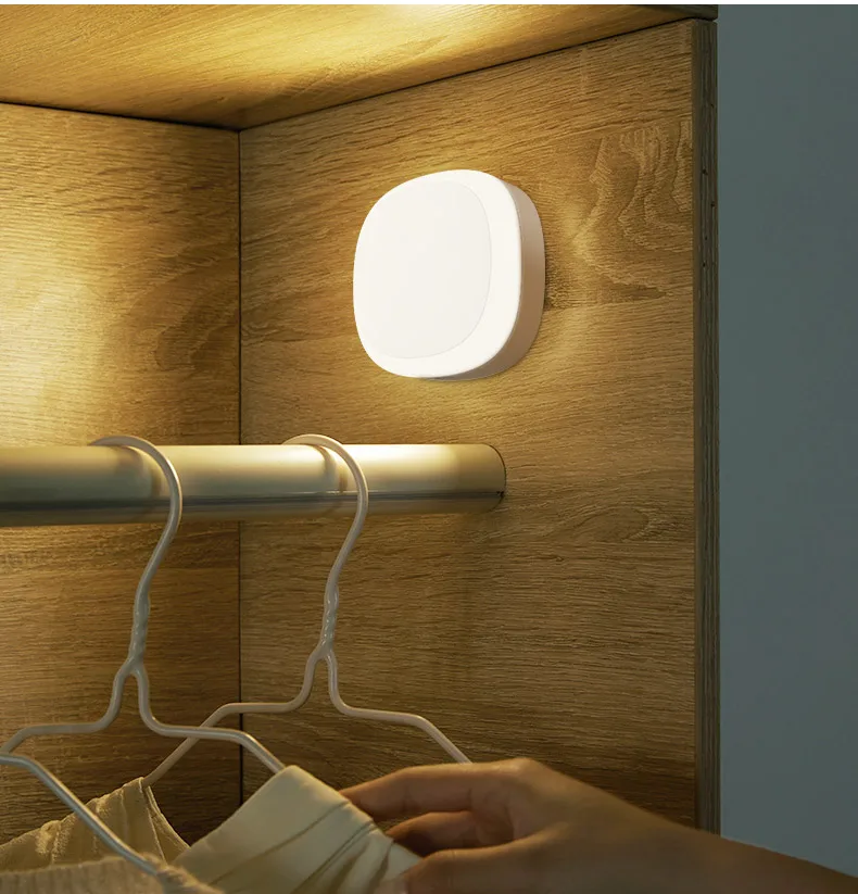 Pir Motion Sensor Lamp Indoor Wall Light Automatic Detector Lamp Wireless Sensor Led Night Light