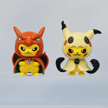 卸売商品 6個/セット 7.5cm ポケモン ピカチュウ コスプレ ゲンガー