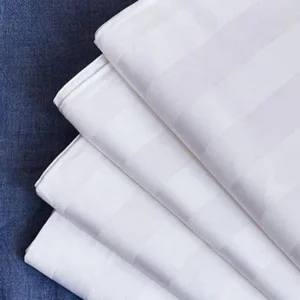 High Quality Jacquard 100% Polyester Woven Microfiber Printed White Bedsheet Hotel Bedding Fabric