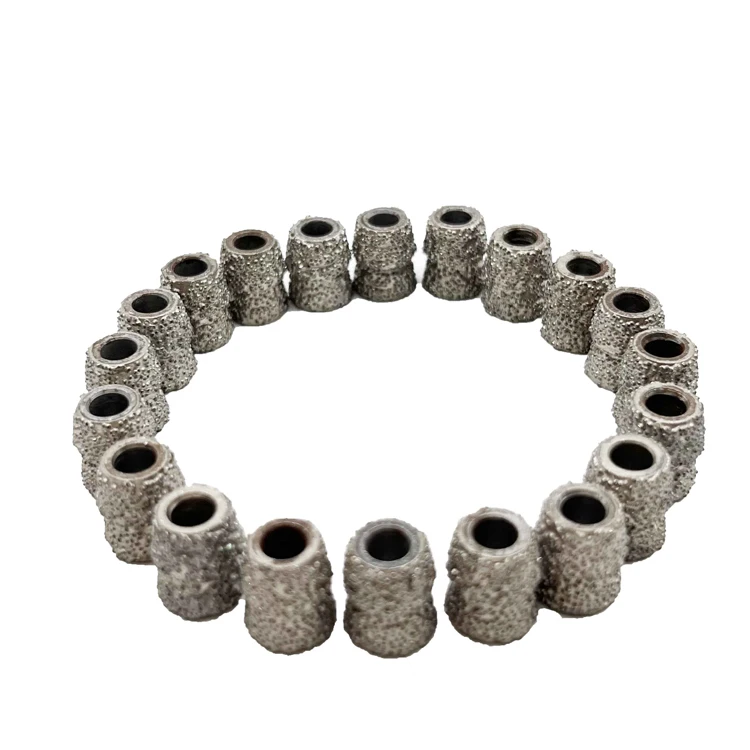 Vacuum Brazed Diamond Wire Saw Bead For Marble Granite