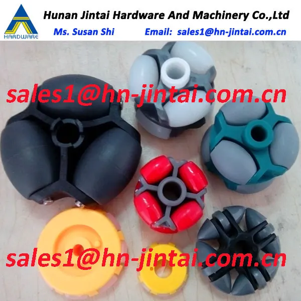 Roller Mini Swivel Caster with Retractable Wheel Recessed Plastic Ball Castors