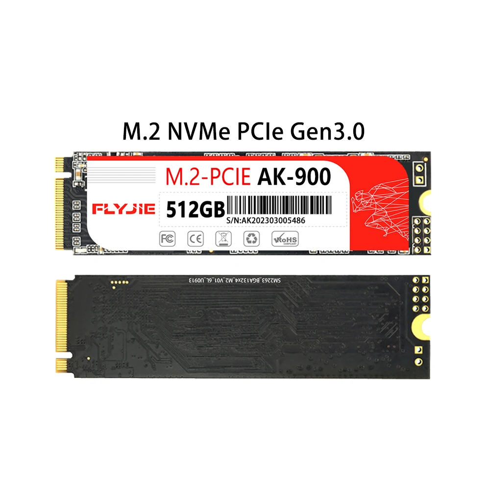 飞杰ak-900高速nvme M.2 Pcie插座固态硬盘2280 256gb 250gb Gen 3.0