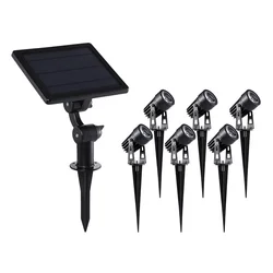 Поставщик Чжуншань алюминиевый водонепроницаемый Светодиодный прожектор IP65 с 6 головками для садовых деревьев наружных